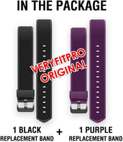 ID115Plus HR Very Fit Pro Bands Replacement Strap - Purple & Black - Lacatang Shop