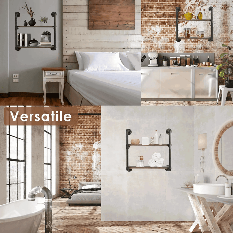 Industrial Pipe Shelving, Industrial Floating Shelves - Lacatang Shop