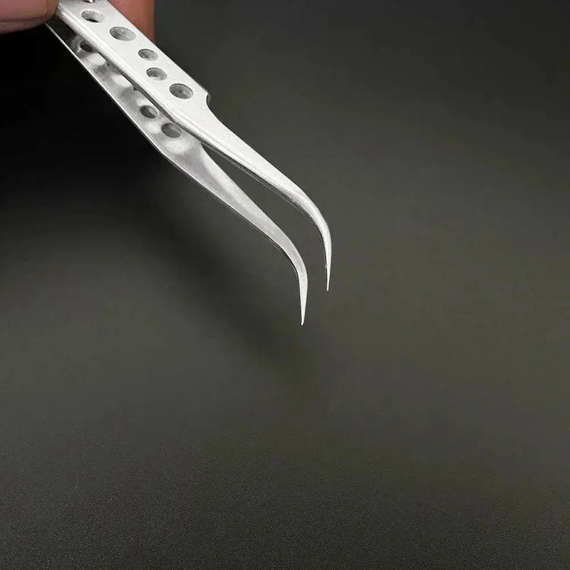 Industrial Tweezers Electronics Anti - static Curved Straight Tip - Lacatang Shop
