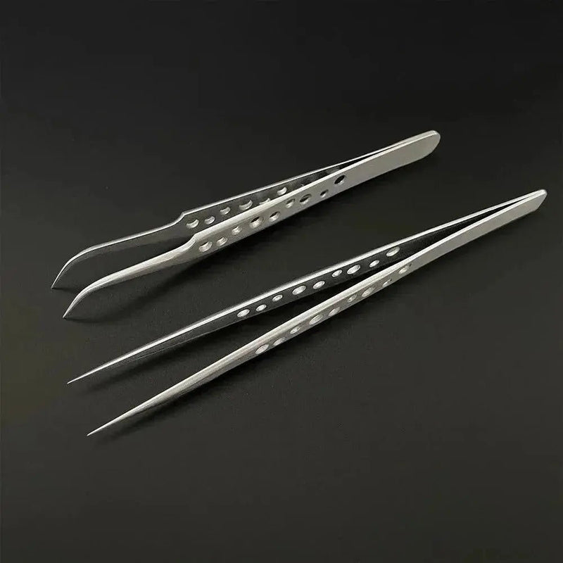 Industrial Tweezers Electronics Anti - static Curved Straight Tip - Lacatang Shop