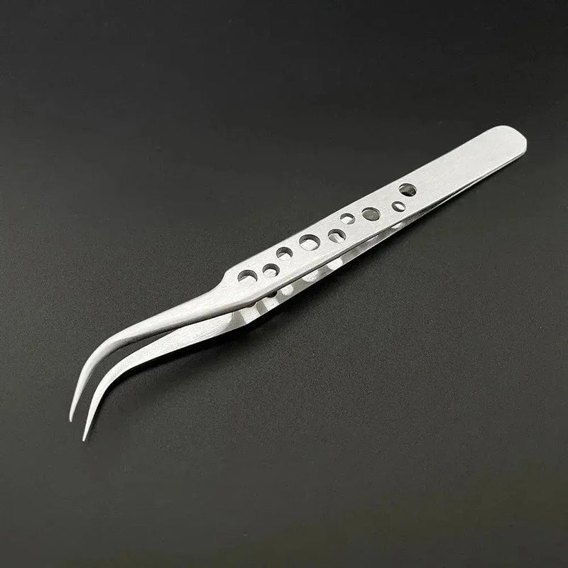 Industrial Tweezers Electronics Anti - static Curved Straight Tip - Lacatang Shop
