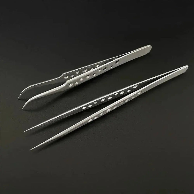 Industrial Tweezers Electronics Anti - static Curved Straight Tip - Lacatang Shop