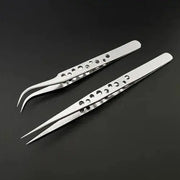 Industrial Tweezers Electronics Anti - static Curved Straight Tip - Lacatang Shop
