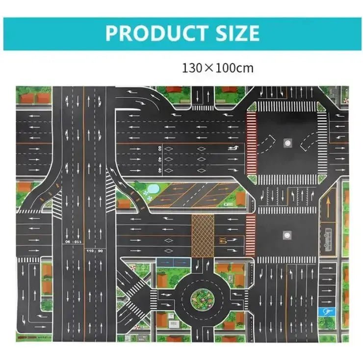 Interactive City Traffic Play Mat for Kids - Waterproof Educational Rug for Boys and Girls - Lacatang Shop