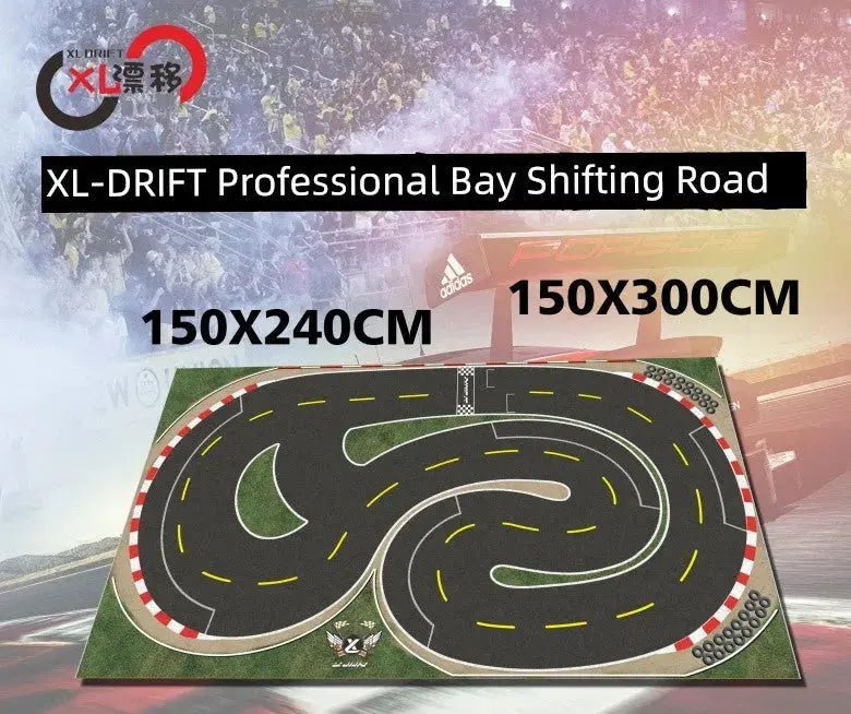 Jingshang Mini Drift Racing Track Professional PVC Play Map - Lacatang Shop