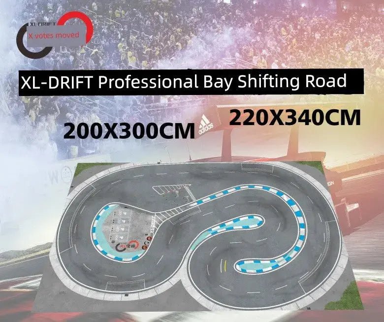 Jingshang Mini Drift Racing Track Professional PVC Play Map - Lacatang Shop