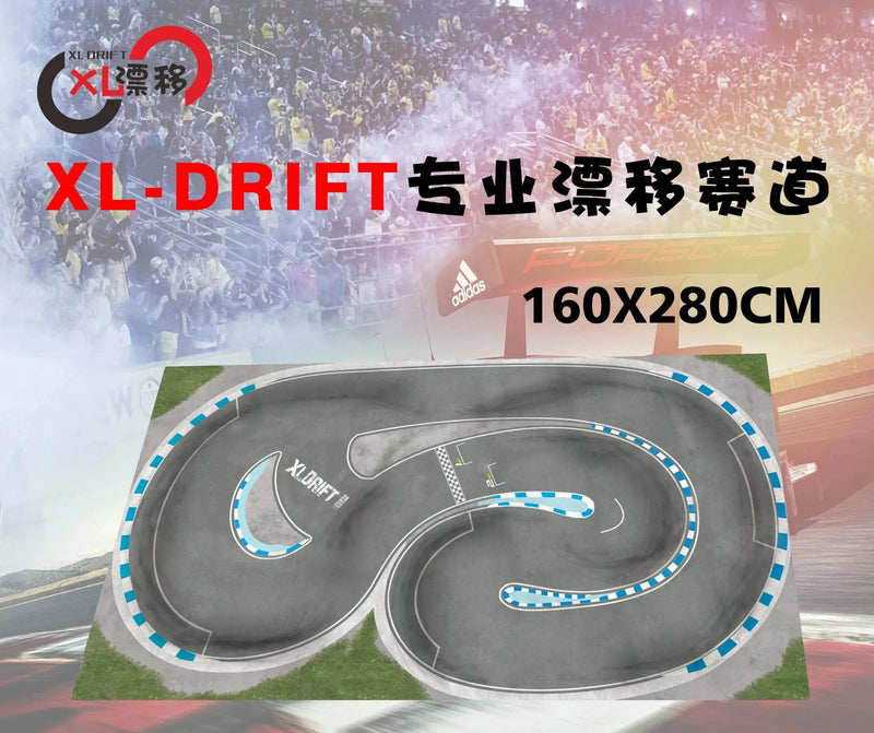 Jingshang Mini Drift Racing Track Professional PVC Play Map - Lacatang Shop
