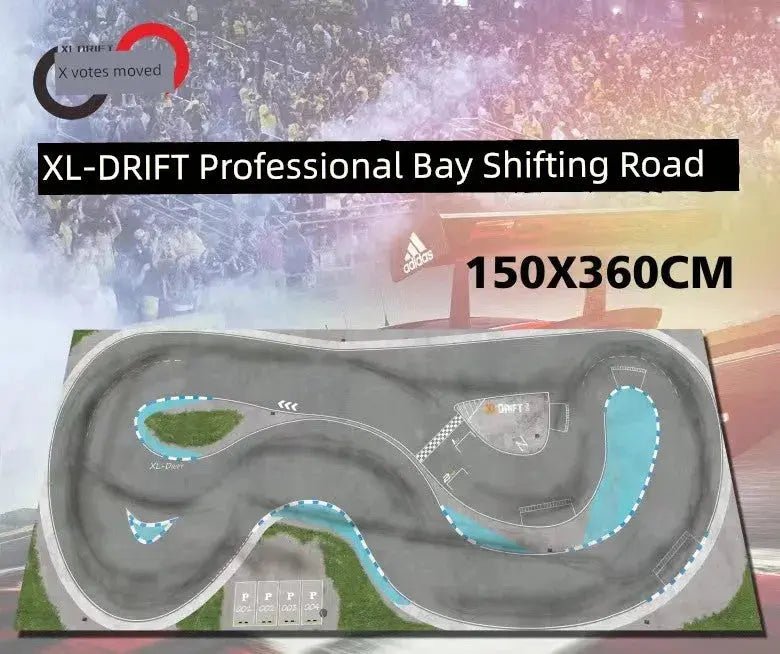 Jingshang Mini Drift Track Professional PVC Racing Map - Lacatang Shop
