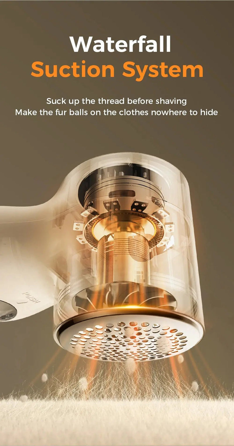 Joyroom Electric Lint Remover for Clothing Portable Hair Ball Trimmer Rechargeable Fabric Shaver 3 - Speeds with Digital Display - Lacatang Shop