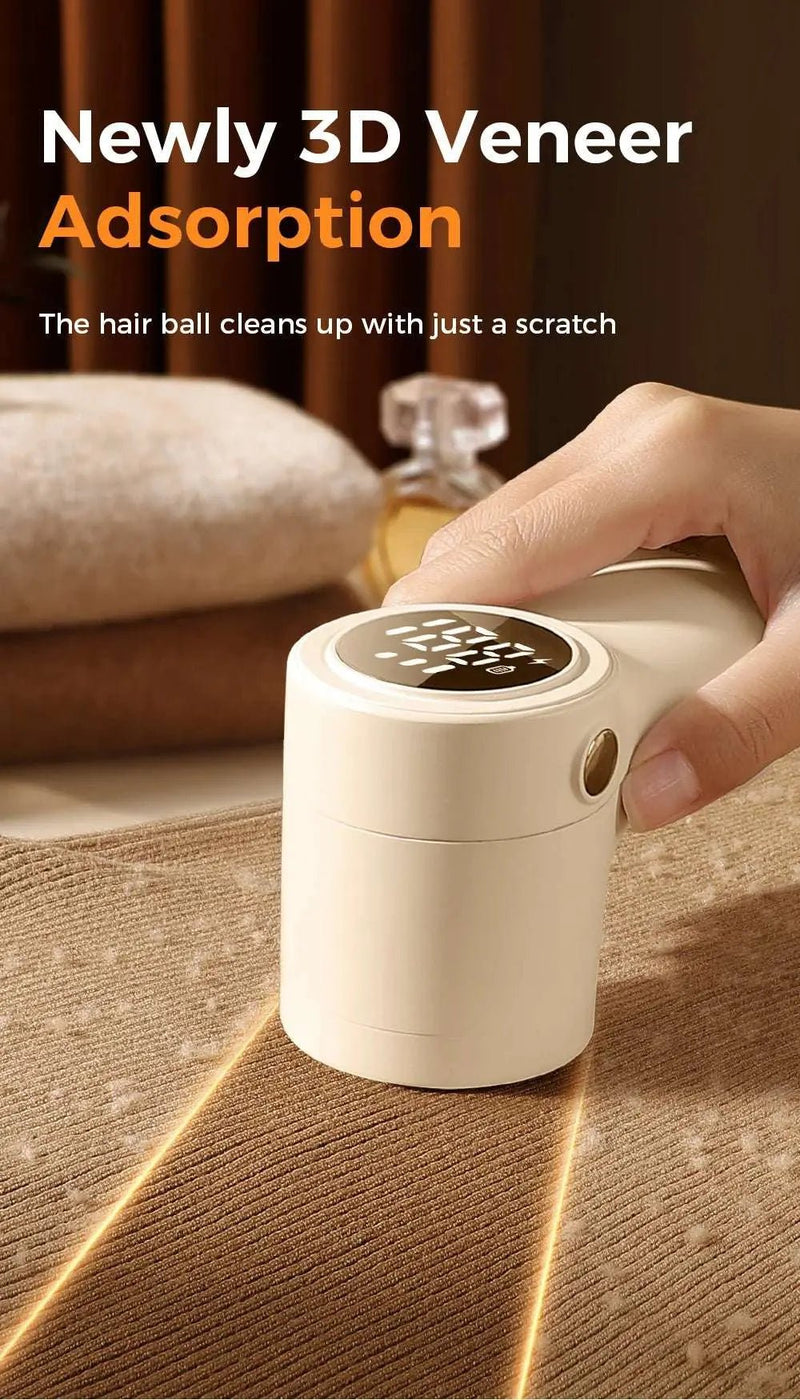 Joyroom Electric Lint Remover for Clothing Portable Hair Ball Trimmer Rechargeable Fabric Shaver 3 - Speeds with Digital Display - Lacatang Shop
