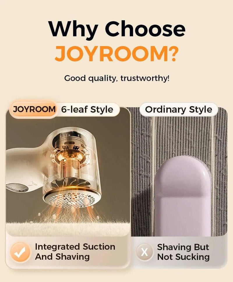 Joyroom Electric Lint Remover for Clothing Portable Hair Ball Trimmer Rechargeable Fabric Shaver 3 - Speeds with Digital Display - Lacatang Shop