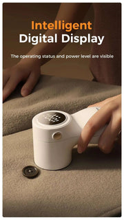 Joyroom Electric Lint Remover for Clothing Portable Hair Ball Trimmer Rechargeable Fabric Shaver 3 - Speeds with Digital Display - Lacatang Shop