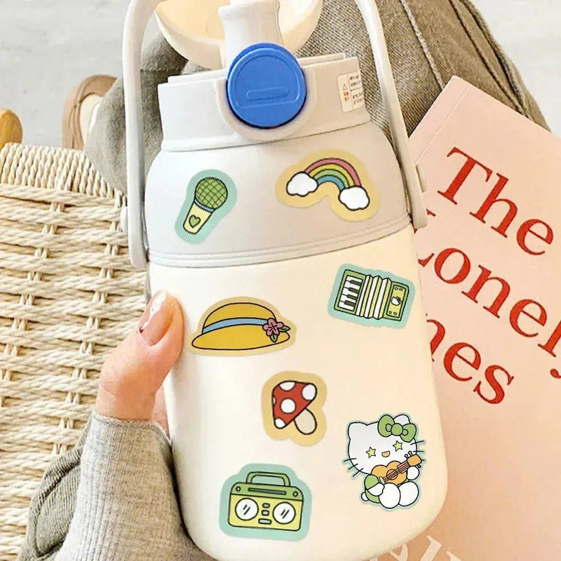 Kawaii Hello Kitty Make - a - Face Jigsaw Sticker Puzzle Set - 8/16 Sheets of Fun Cartoon Assemble Game for Kids - Lacatang Shop