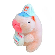 Kawaii Pink Plush Capybara Keychain Cartoon Capybara Pendant Cute Stuffed Animals Fluffty Animal Doll Accessories Bag Decoration - Lacatang Shop