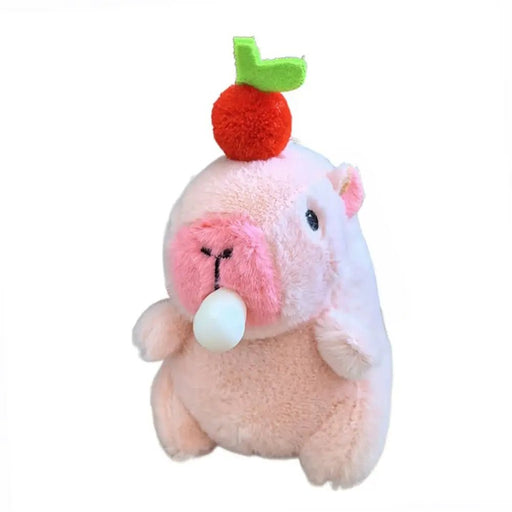 Kawaii Pink Plush Capybara Keychain Cartoon Capybara Pendant Cute Stuffed Animals Fluffty Animal Doll Accessories Bag Decoration - Lacatang Shop