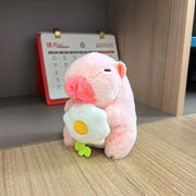 Kawaii Pink Plush Capybara Keychain Cartoon Capybara Pendant Cute Stuffed Animals Fluffty Animal Doll Accessories Bag Decoration - Lacatang Shop