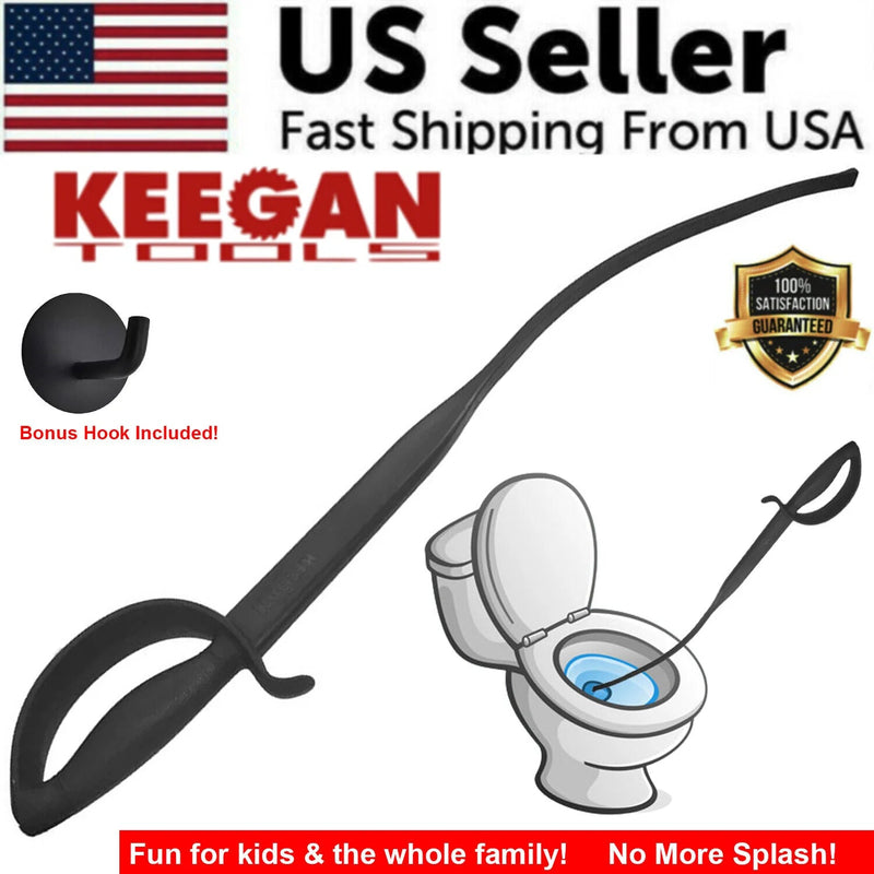 KEEGAN TOOLS Toilet Sword 32" Plunger Declogger Handle HEAVY DUTY Bathroom Clog - Lacatang Shop