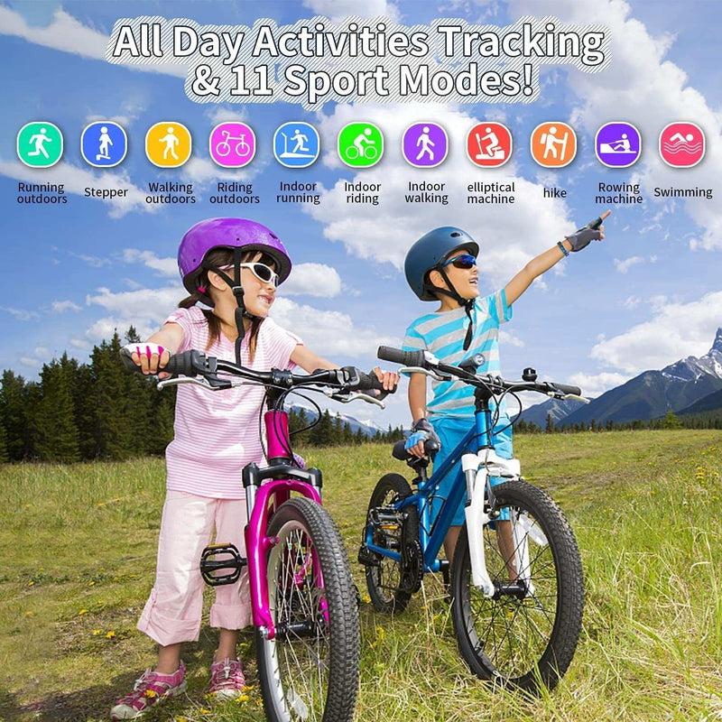 Kids Fitness Tracker Watch with 11 Sport Modes - Lacatang Shop