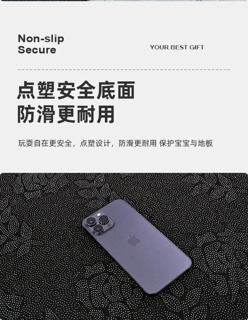 Kids Play Mat - Thick Cushioned Crawling and Reading Area Carpet for Kindergarten with Cartoon Design, Drop - Resistant for Ages 2 - 6 - Lacatang Shop