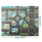 Kids Waterproof Playmat - Portable Dinosaur and Farm Road Activity Carpet for Toddlers, Non - Toxic Educational Crawling Mat - Lacatang Shop