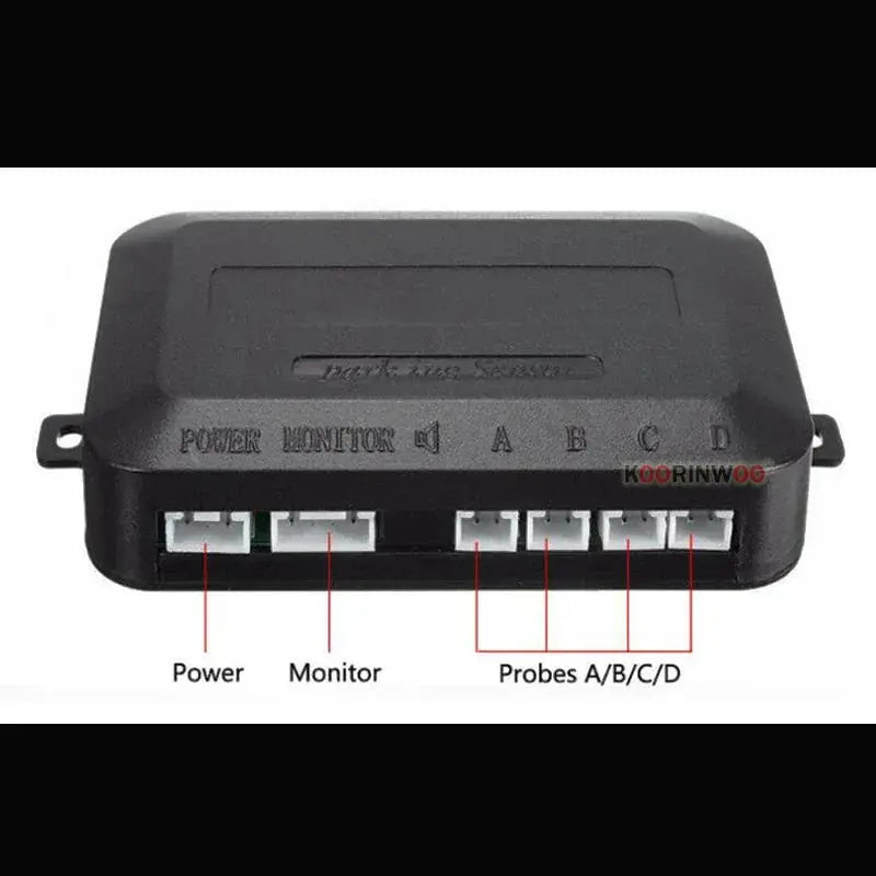 Koorinwoo 4 Sensors Buzzer 22mm Car Parking Sensor Kit Reverse Backup Radar Sound Alert Indicator Probe System 12V Parktronic - Lacatang Shop
