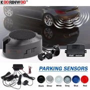 Koorinwoo 4 Sensors Buzzer 22mm Car Parking Sensor Kit Reverse Backup Radar Sound Alert Indicator Probe System 12V Parktronic - Lacatang Shop