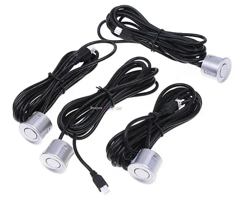Koorinwoo 4 Sensors Buzzer 22mm Car Parking Sensor Kit Reverse Backup Radar Sound Alert Indicator Probe System 12V Parktronic - Lacatang Shop