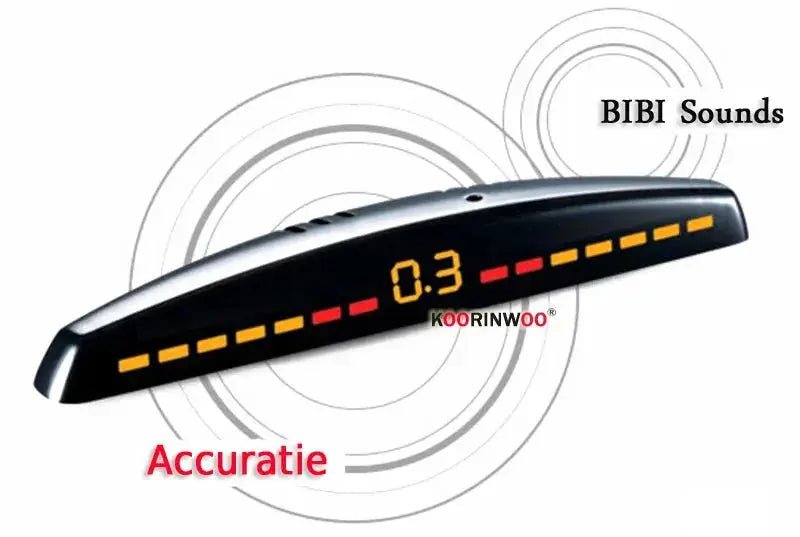 Koorinwoo LCD Parktronics Original 4/6/8 Sensors 16.5MM Car Automobile Reversing Radars Detector Parking Assistance Radar Alert - Lacatang Shop