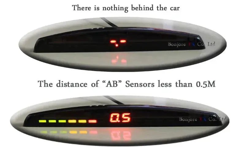 Koorinwoo LCD Parktronics Original 4/6/8 Sensors 16.5MM Car Automobile Reversing Radars Detector Parking Assistance Radar Alert - Lacatang Shop