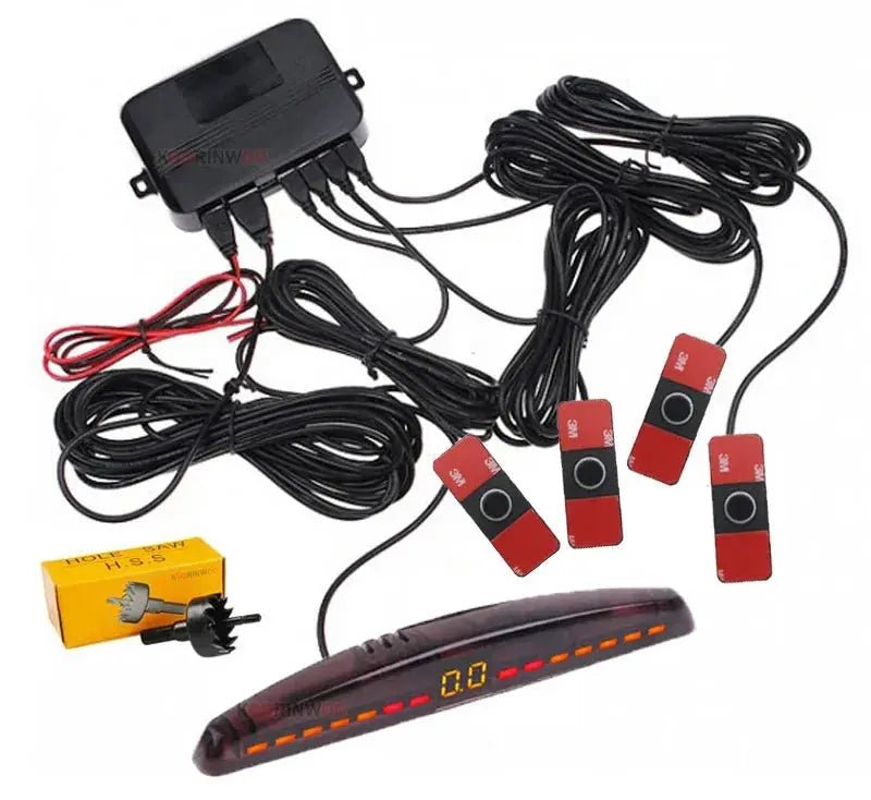 Koorinwoo LCD Parktronics Original 4/6/8 Sensors 16.5MM Car Automobile Reversing Radars Detector Parking Assistance Radar Alert - Lacatang Shop