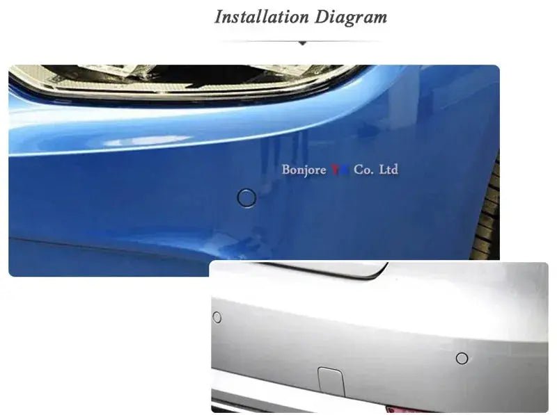 Koorinwoo LCD Parktronics Original 4/6/8 Sensors 16.5MM Car Automobile Reversing Radars Detector Parking Assistance Radar Alert - Lacatang Shop