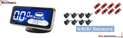 Koorinwoo LCD Parktronics Original 4/6/8 Sensors 16.5MM Car Automobile Reversing Radars Detector Parking Assistance Radar Alert - Lacatang Shop