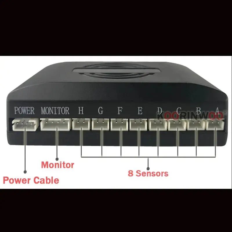 Koorinwoo LCD Parktronics Original 4/6/8 Sensors 16.5MM Car Automobile Reversing Radars Detector Parking Assistance Radar Alert - Lacatang Shop