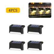 Outdoor Solar LED Garden Lights for Stairs, Decks, and Pathways - Waterproof Step Lights for Patio, Yard, and Garden Decoration