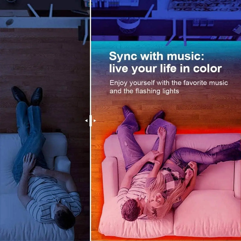Professional Title: "50ft Bluetooth LED Strip Lights with Color Changing, Music Sync, and Dual Control Options" 

Transform Your Space with 50ft Bluetooth LED Strip Lights - Sync to Music, Change Colors, & Control with Ease!  AliExpress Lacatang Shop 