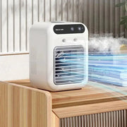 Portable Air Conditioner and Air Cooler Fan with Water Cooling for Home, Office, and Car