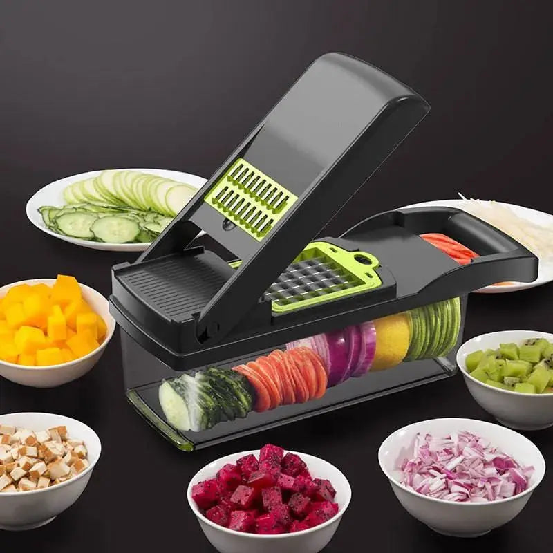 Multifunctional Vegetable Cutter Home Kitchen Slicing and Dicing Fruit Artifact 

Efficient Slicing and Dicing: Multifunctional Vegetable Cutter for Home Kitchen and Fruit Artifacts   AliExpress Lacatang Shop 
