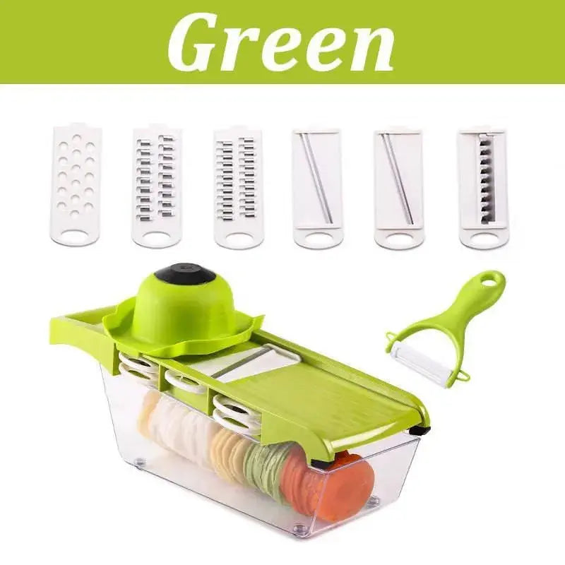 Multifunctional Vegetable Cutter Home Kitchen Slicing and Dicing Fruit Artifact 

Efficient Slicing and Dicing: Multifunctional Vegetable Cutter for Home Kitchen and Fruit Artifacts   AliExpress Lacatang Shop 