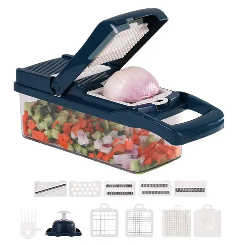 Multifunctional Vegetable Cutter Home Kitchen Slicing and Dicing Fruit Artifact 

Efficient Slicing and Dicing: Multifunctional Vegetable Cutter for Home Kitchen and Fruit Artifacts   AliExpress Lacatang Shop 