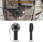 Portable Handheld Fan with 4400mAh Rechargeable Battery, Long Working Time - Ideal for Outdoor Activities Portable Handheld Fan 4400mAh Rechargeable - Perfect for Outdoors  AliExpress Lacatang Shop 
