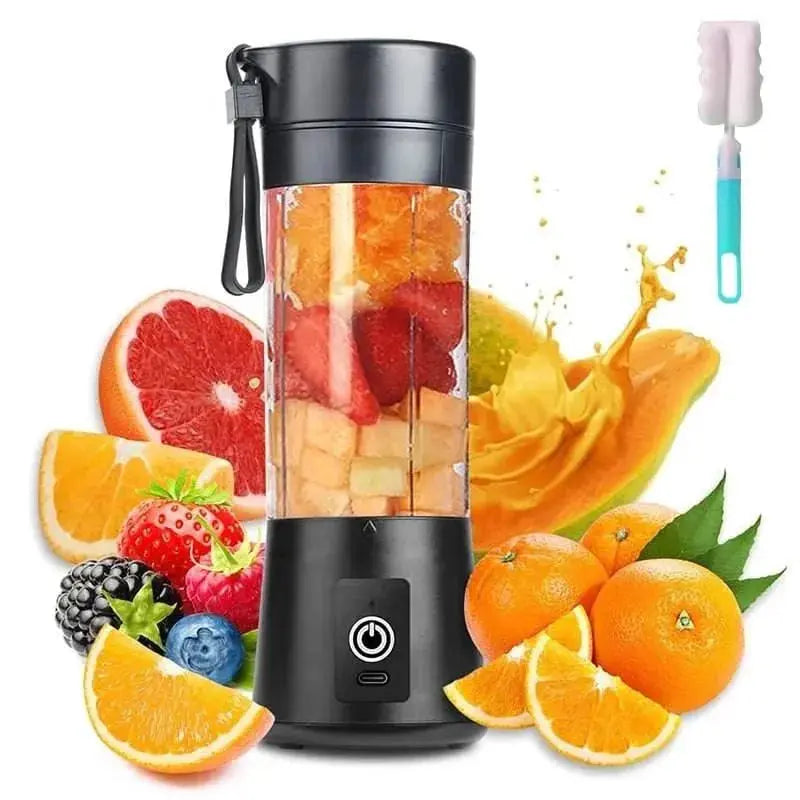 Portable Electric USB Juicer Blender Cup - 380ml Mini Blender for Smoothies and Shakes