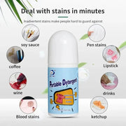 Portable 50mL Clothes Stain Removal Pen with Rolling Ball for Oil Stain Cleaning Portable 50mL Clothes Stain Removal Pen with Rolling Ball for Oil detergent AliExpress Lacatang Shop 