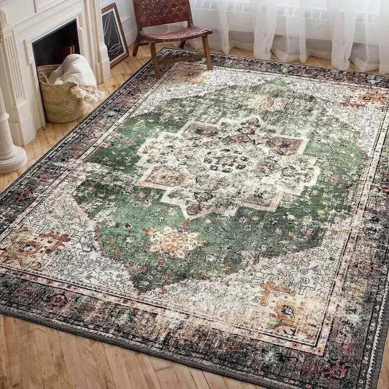 Boho Green Washable Vintage Area Rug for Kitchen Living Room Bedroom Bathroom Office 

Get Cozy with Our Boho Green Washable Area Rug Perfect for Any Space!  Aliexpress Lacatang Shop 
