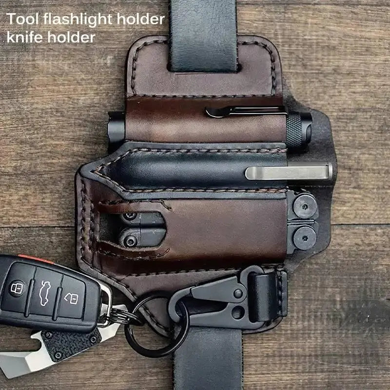 Professional Title: "Tactical Leather Multi-Tool Belt Bag for Outdoor Camping and Hunting" 

Tactical Leather Multi-Tool Belt Bag for Campers & Hunters | Essential Gear  AliExpress Lacatang Shop 