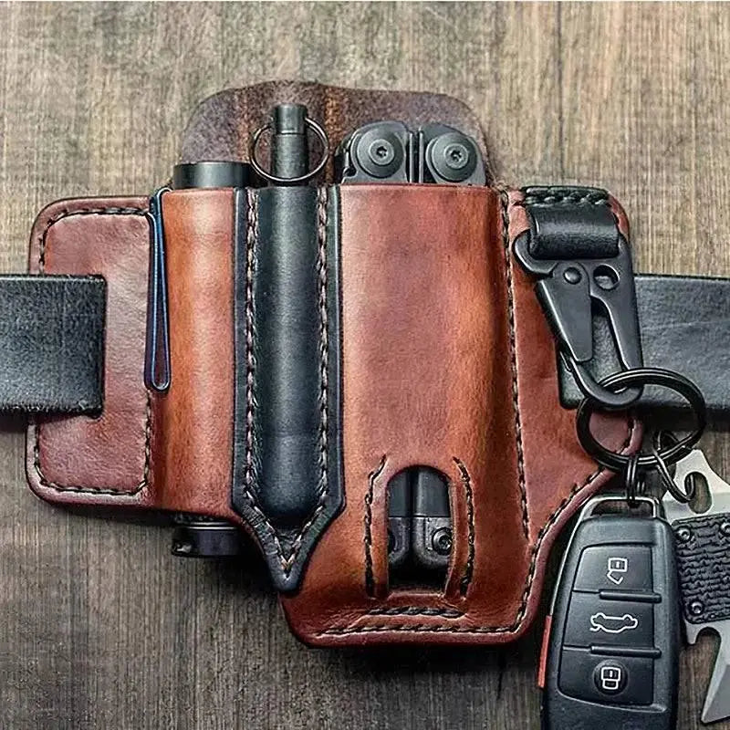 Professional Title: "Tactical Leather Multi-Tool Belt Bag for Outdoor Camping and Hunting" 

Tactical Leather Multi-Tool Belt Bag for Campers & Hunters | Essential Gear  AliExpress Lacatang Shop 