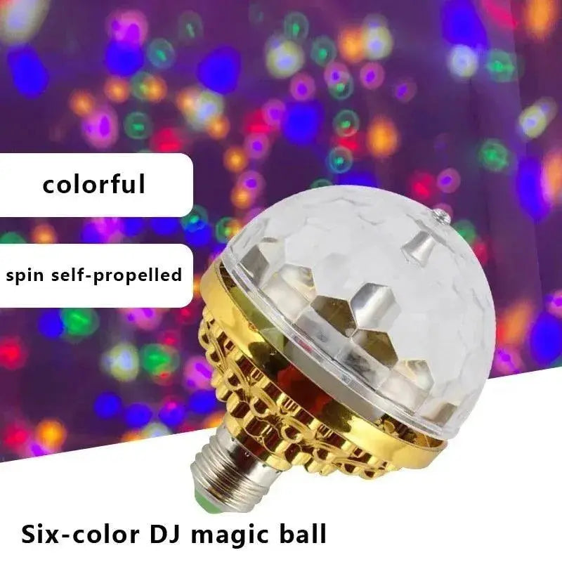 RGB LED Stage Light with Rotating Disco Magic Ball Effect for Home Room Dance Parties RGB LED Stage Light with Rotating Disco Ball for Dance Parties  AliExpress Lacatang Shop 