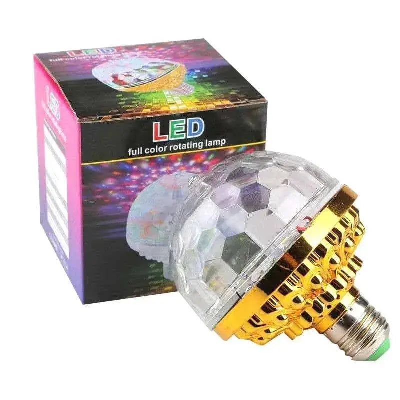 RGB LED Stage Light with Rotating Disco Magic Ball Effect for Home Room Dance Parties RGB LED Stage Light with Rotating Disco Ball for Dance Parties  AliExpress Lacatang Shop 
