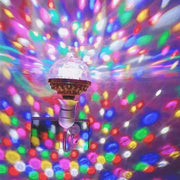 RGB LED Stage Light with Rotating Disco Magic Ball Effect for Home Room Dance Parties RGB LED Stage Light with Rotating Disco Ball for Dance Parties  AliExpress Lacatang Shop 