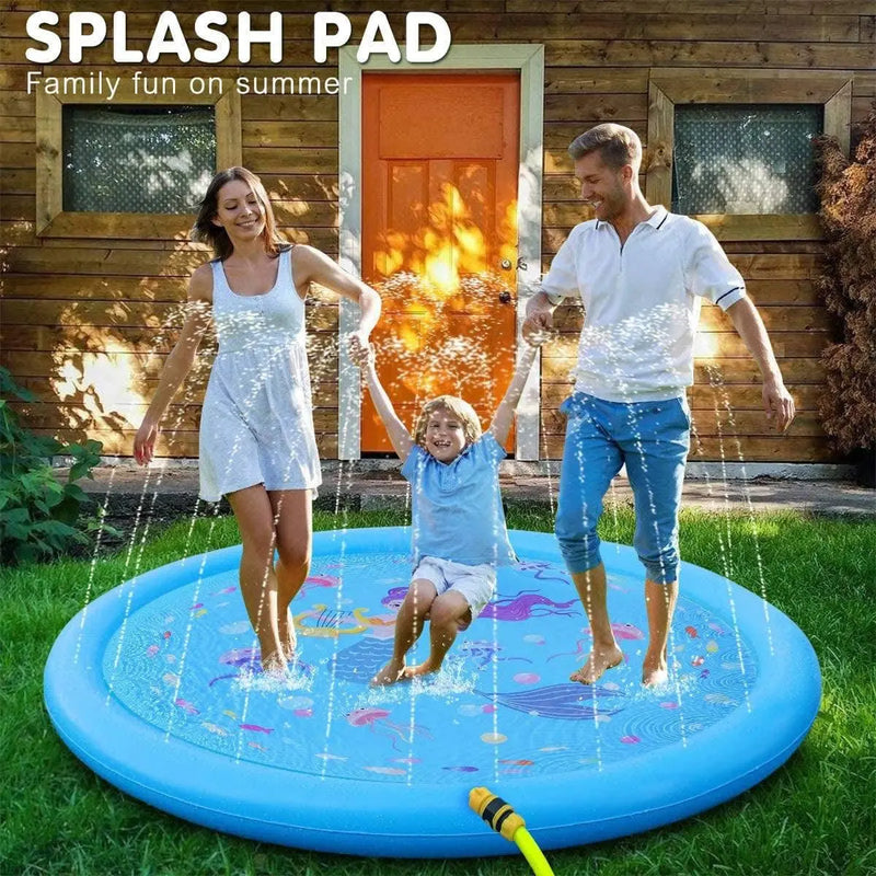 Kids Splash Pad Sprinkler for Outdoor Play - 3-in-1 Baby Pool and Water Toy Gift for Toddlers, Boys, and Girls (60" Splash Play Mat) Kids Splash Pad Sprinkler - 3-in-1 Outdoor Fun for Toddlers, Gift  AliExpress Lacatang Shop 