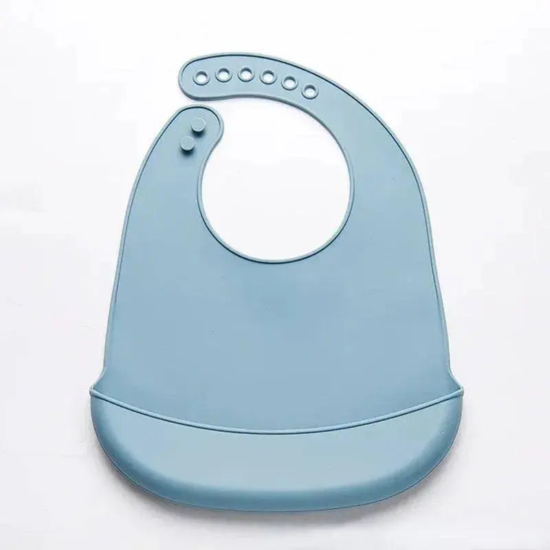 Adjustable Waterproof Baby Bibs made of Soft Silicone, BPA Free - Ideal for Newborns and Children Soft Silicone Baby Bibs - Adjustable, Waterproof & BPA Free.  Aliexpress Lacatang Shop 
